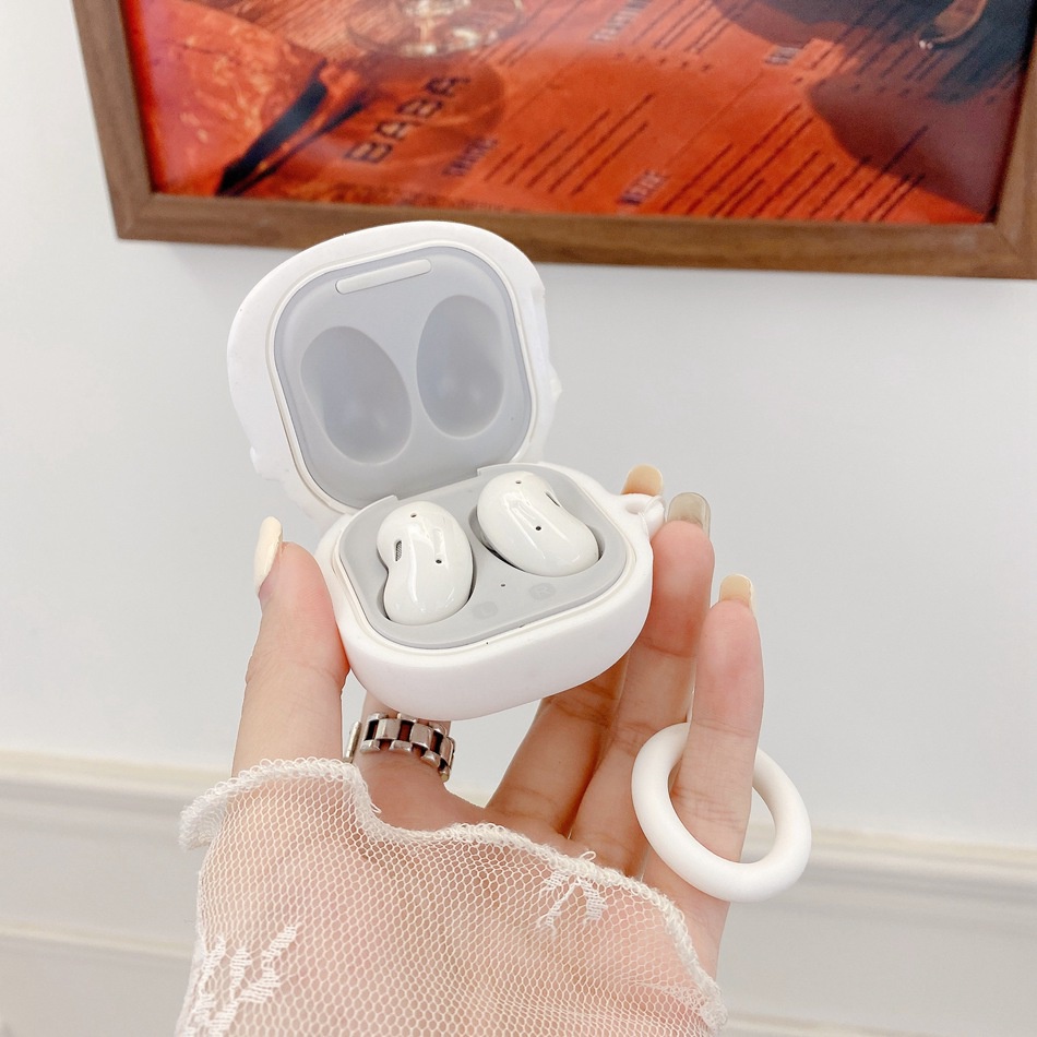 Vỏ Bảo Vệ Hộp Sạc Tai Nghe Samsung Galaxybuds2 Pro / buds live / buds Pro Bằng Silicon Hình Mèo Dễ Thương