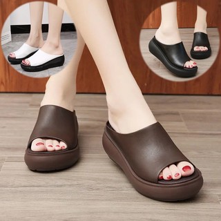 Dép xuồng bản to da mềm siêu hot cao 7p - D530