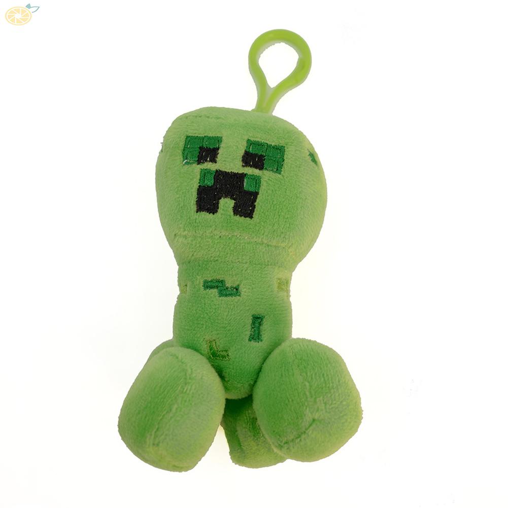 【VARSTR】Keychain Plushie Doll Kids Key Chain Minecrafts Plush Dolls Plush Keychains