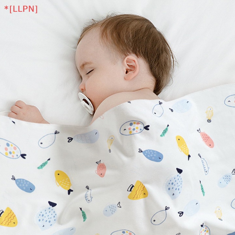 Chăn Quấn Em Bé Sơ Sinh Bằng Cotton Nguyên Chất 83x83cm In Họa Tiết Dễ Thương