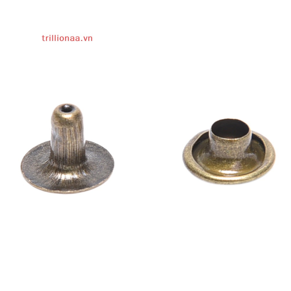 100 Đinh Tán Bằng Đồng Thau 3 Kích Cỡ Tự Làm Thắt Lưng Da