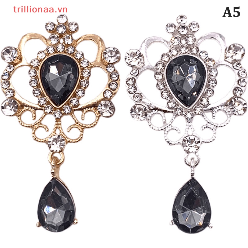 Trâm Cài Áo Đính Đá Màu Vàng Kim Sang Trọng Dùng Làm Trang Sức Thủ Công DIY