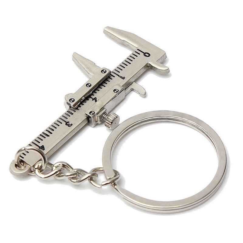 Dụng Cụ Đo Kích Thước Mini 10CM Có Móc Khóa