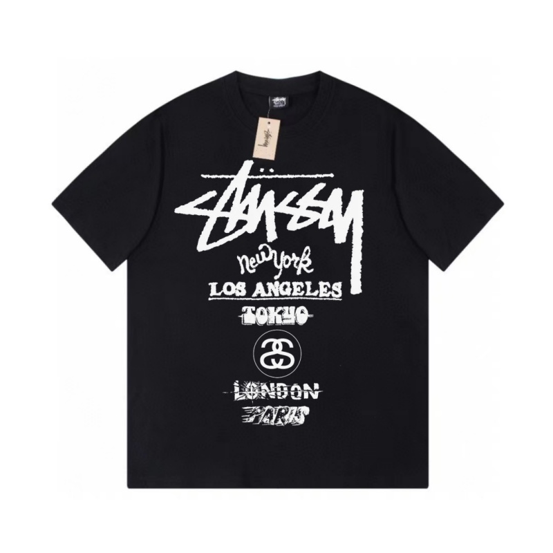 Áo Thun Tay Ngắn In Chữ Stussy Kiểu Cổ Điển Thời Trang Cho Nam Và Nữ