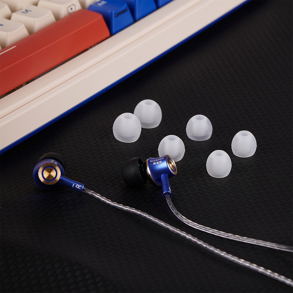 Tai Nghe Nhét Tai NiceHCK YD520 3.5mm HIFI 10mm Cân Bằng Âm Thanh Sống Động Chất Lượng Cao