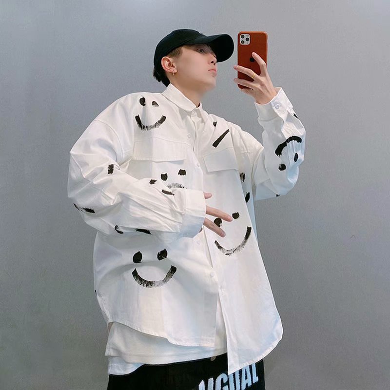 Áo Sơ Mi Cotton Dáng Rộng Màu Trắng Thiết Kế Mới Thoải Mái Thời Trang Mùa Xuân