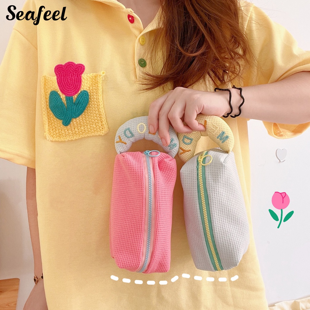 Túi Đựng Bút Chống Bụi Sức Chứa Lớn Màu Sắc Đơn Giản Sử Dụng Hàng Ngày