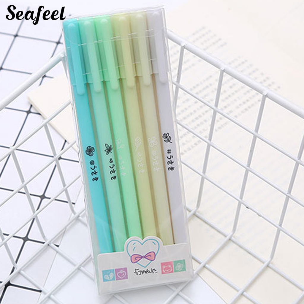 Set 6 Bút Bi Ngòi 0.5mm Có Thể Thay Thế Cho Văn Phòng