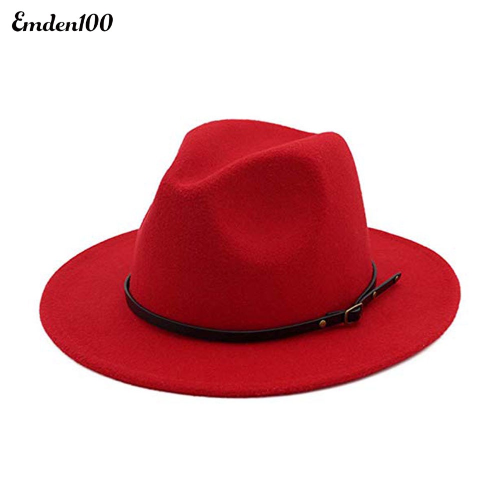 Nón Fedora Màu Sắc Thời Trang Đường Phố Cho Nữ