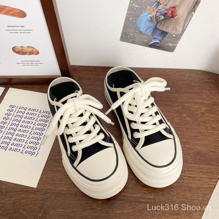 Giày Thể Thao Vải Canvas Đế Dày Thoáng Khí Chống Trượt Thời Trang 2023 Cho Nữ