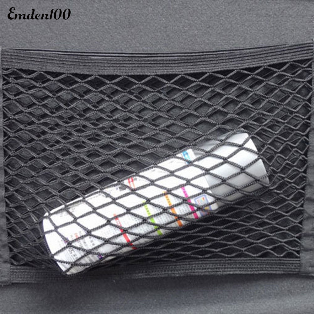 Túi Lưới Co Giãn Hai Ngăn Đựng Đồ Gắn Lưng Ghế Xe Hơi