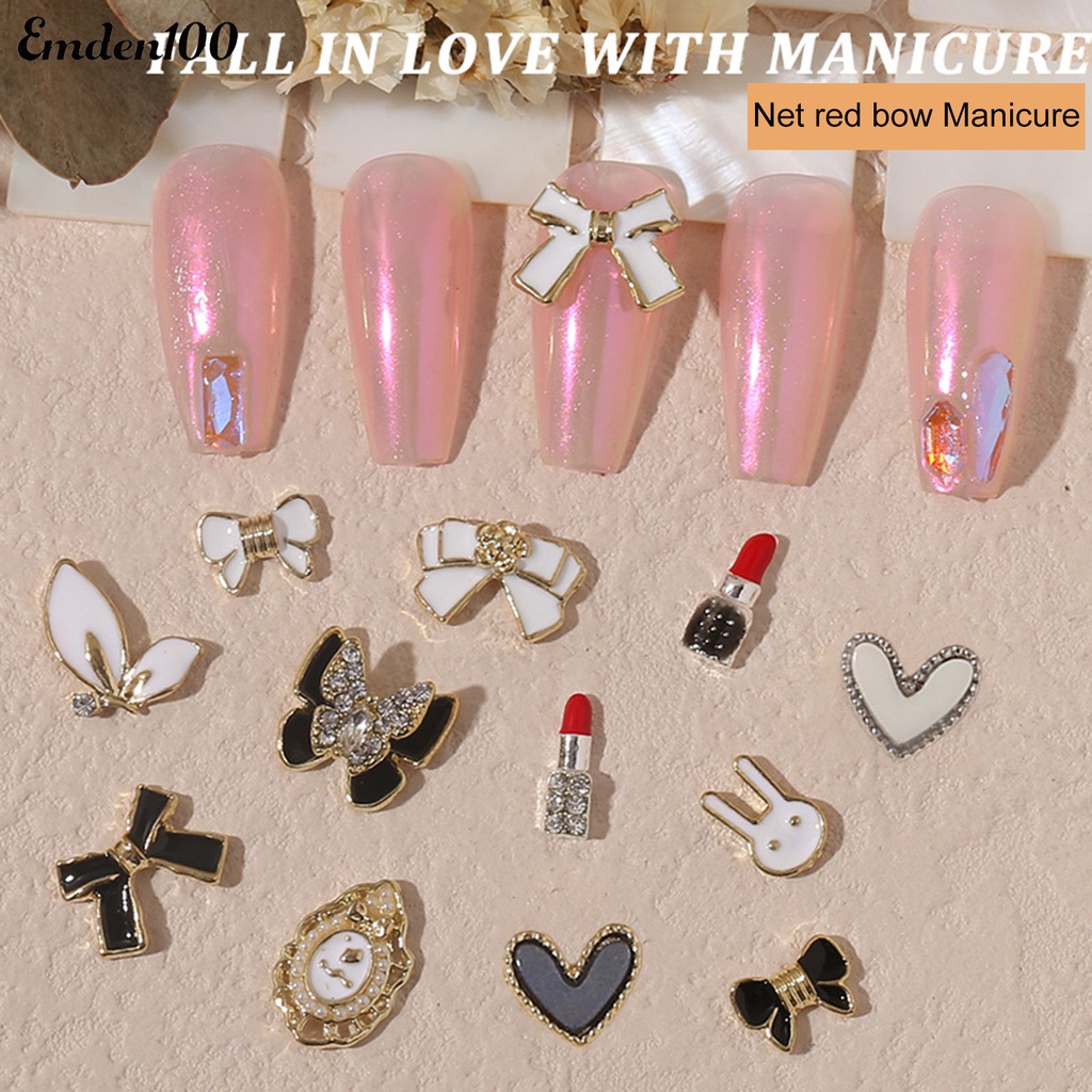 Set 10 Phụ Kiện Trang Trí Móng Tay Nghệ Thuật Xinh Xắn