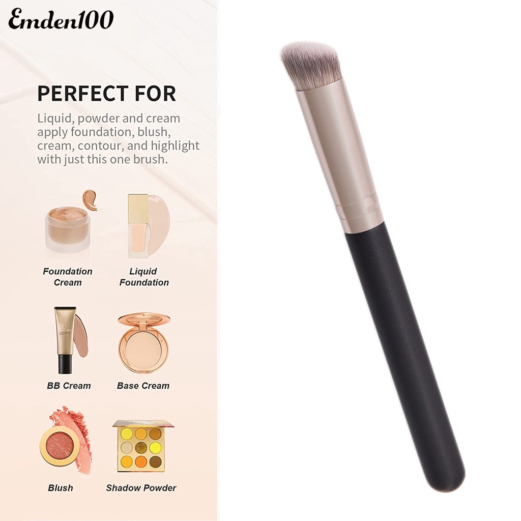 Emden Cọ Trang Điểm Làm Đẹp Có Thể Tái Sử Dụng Thoải Mái Cuộc Sống Dài Dễ Vệ Sinh Phụ Kiện Đồng Phục Lông Mềm Không Lem Cho Novice