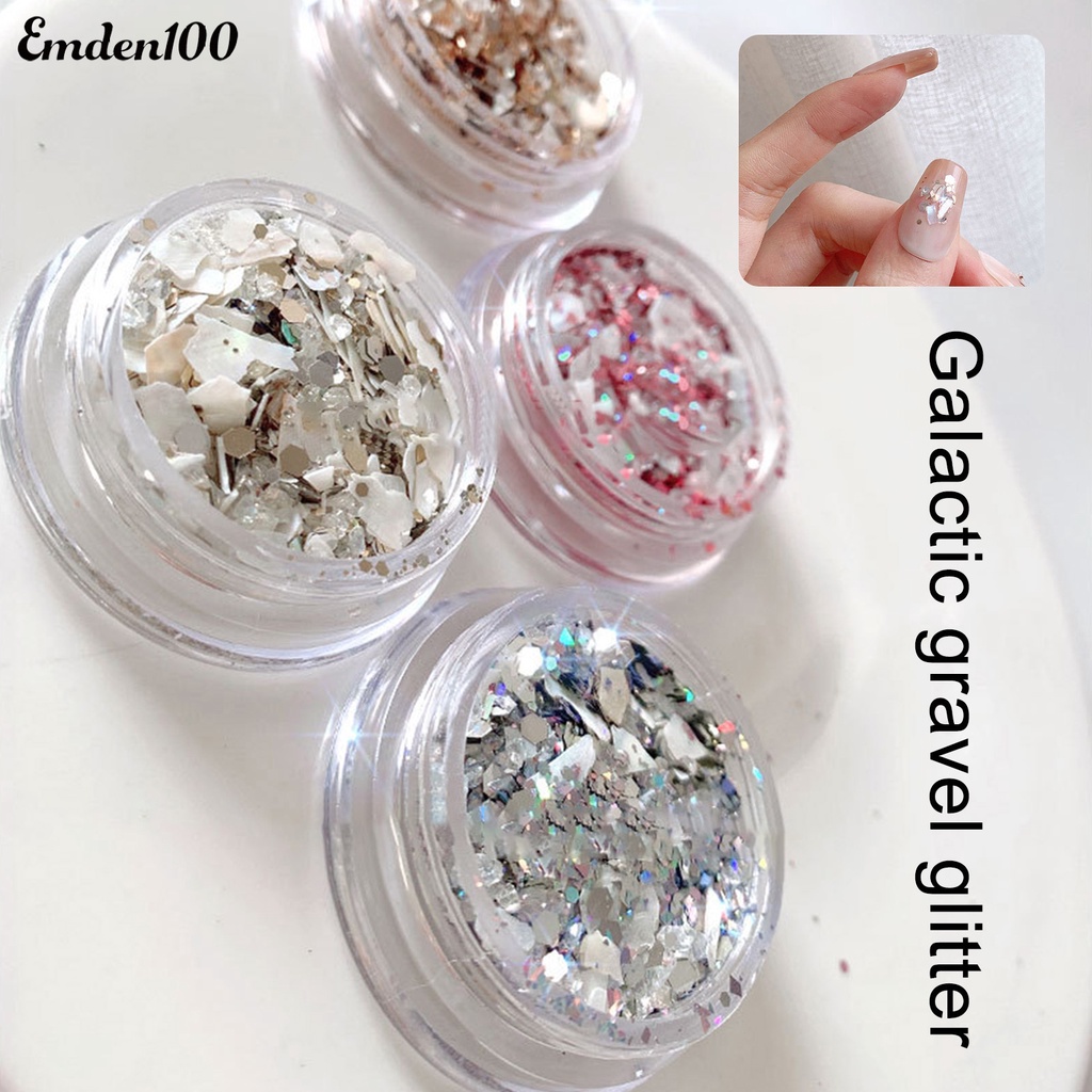 1 Hộp Phụ Kiện Trang Trí Móng Tay Hình Vỏ Sò Lấp Lánh