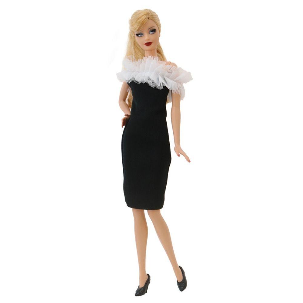 Đầm Ngắn 30cm Màu Cầu Vồng Thời Trang Cho Búp Bê Barbie