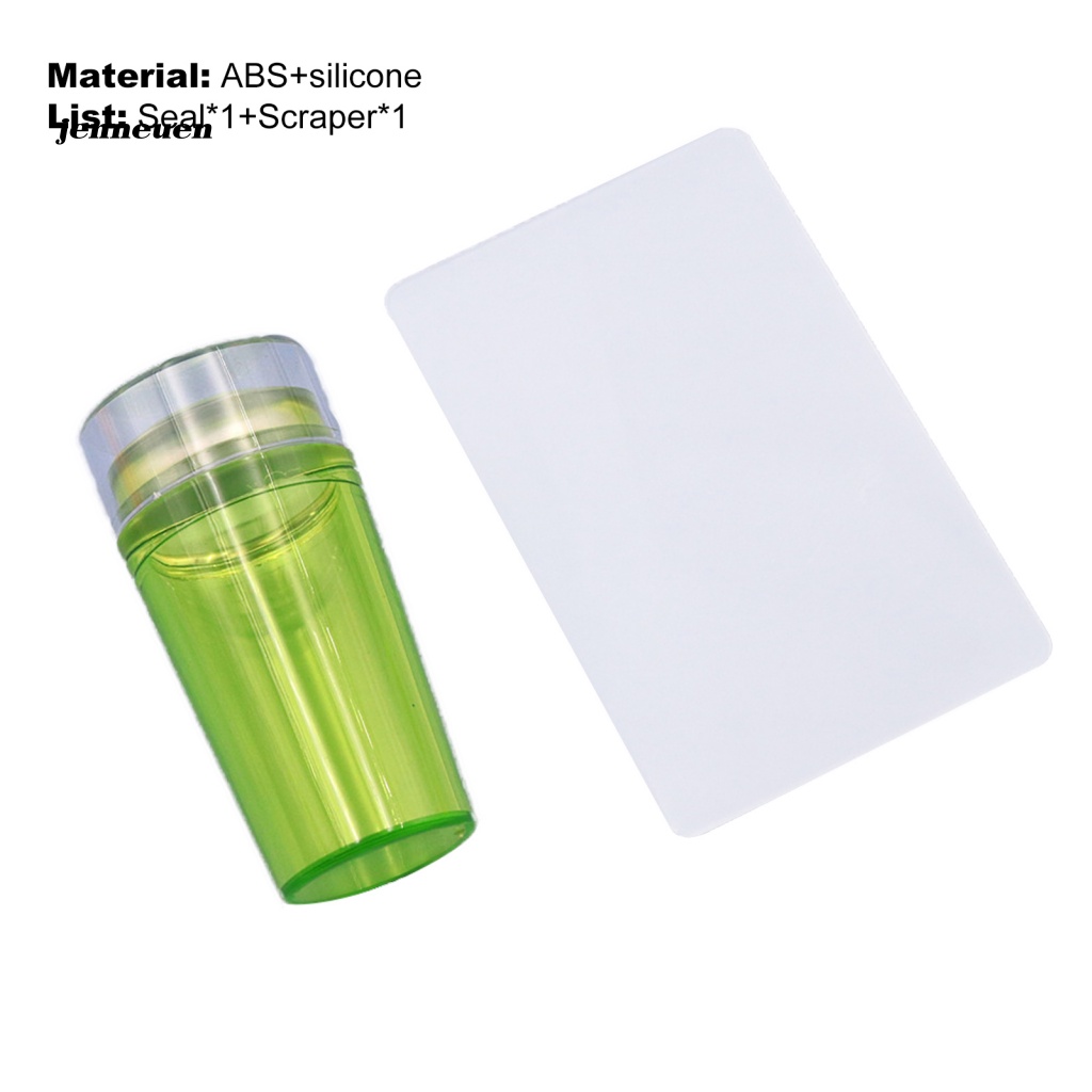 Dụng Cụ In Dấu Trang Trí Móng Tay Bằng Silicon Trong Suốt Dễ Vệ Sinh