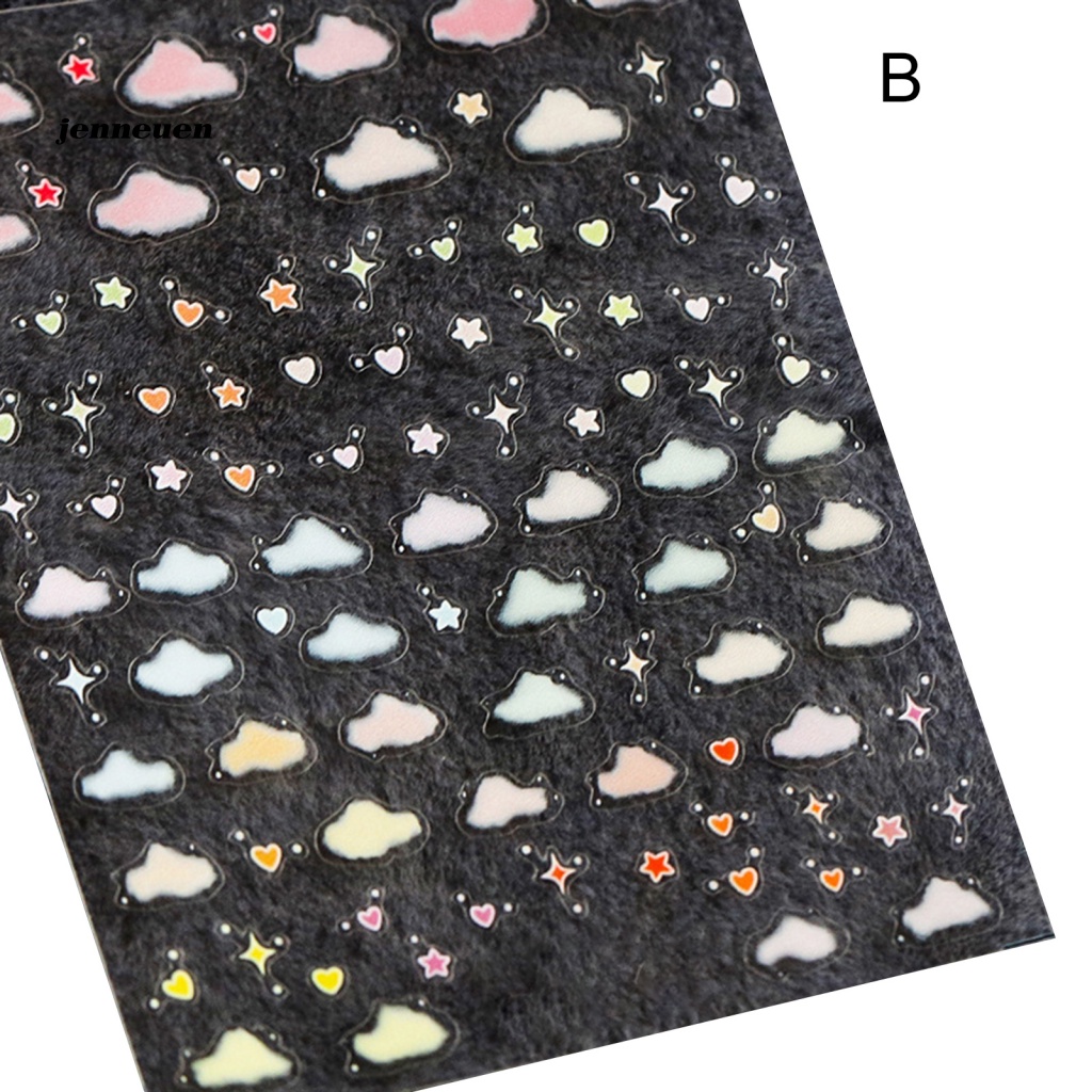 Miếng Dán Trang Trí Móng Tay Hình Đám Mây Nghệ Thuật