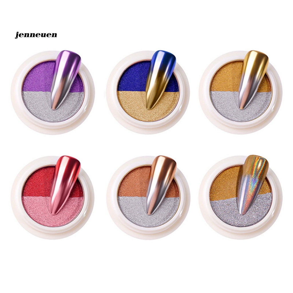 Bột Tráng Gương Hai Màu Bằng Titan Dùng Trang Trí Móng Tay Nghệ Thuật DIY