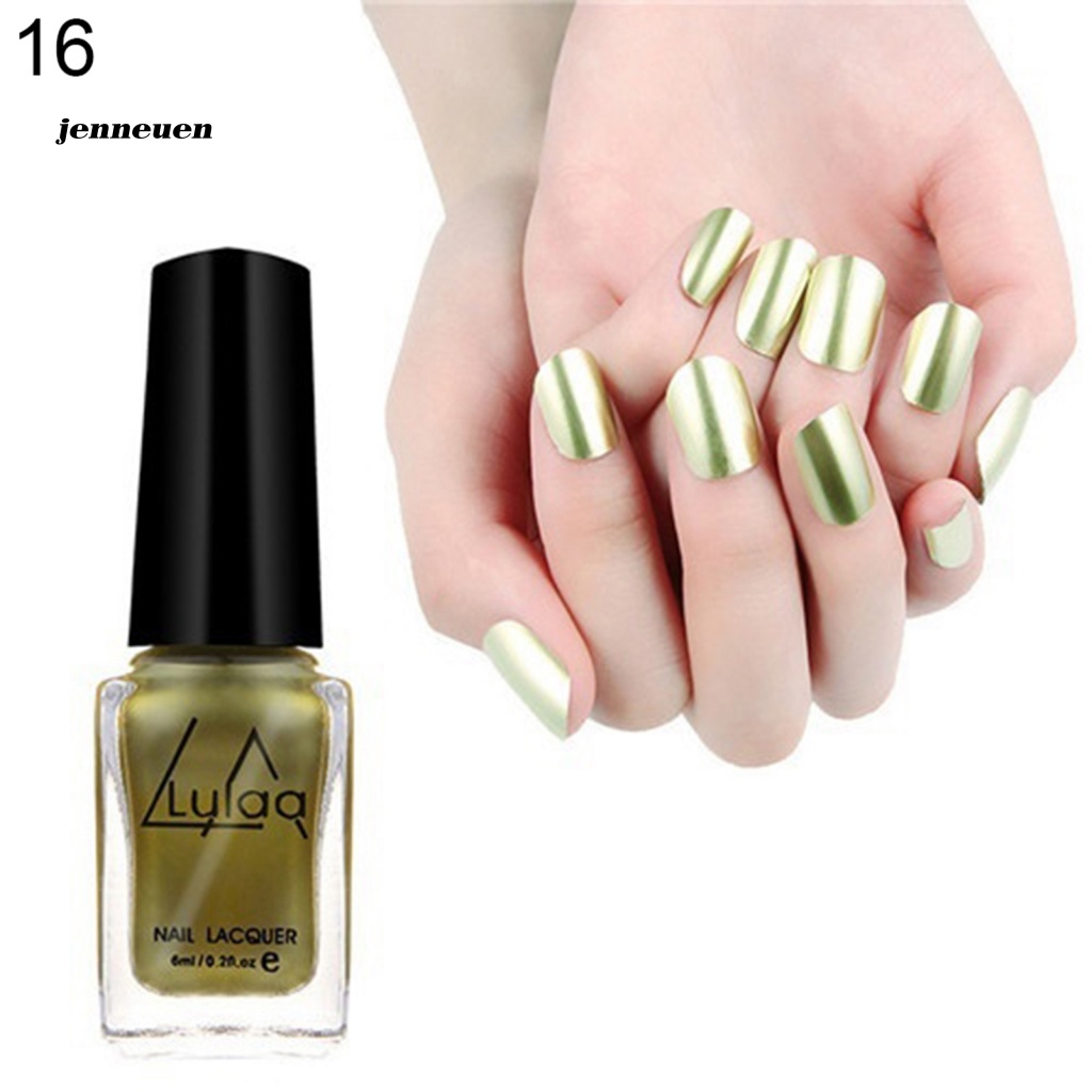 Sơn Móng Tay Dạng Gel Tráng Gương Màu Sáng Bóng 6ml Dành Cho Bạn Nữ DIY