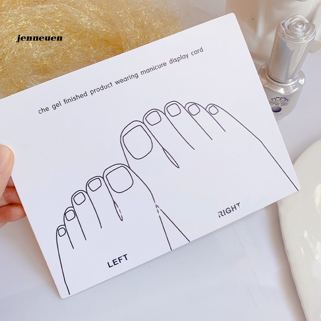 Set 5 Thẻ Trưng Bày Móng Tay Giả 2 Kiểu Chuyên Dụng Cho Salon Edge