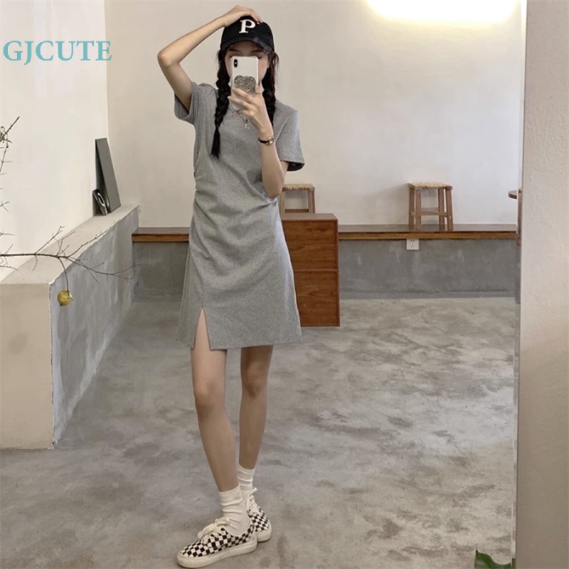 Đầm Mini Màu Trơn Thời Trang Mùa Hè Cho Nữ