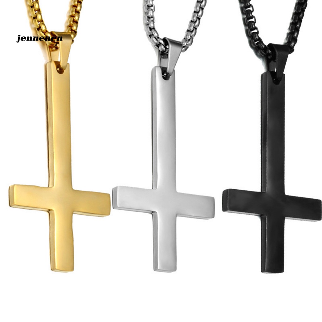 Vòng cổ Bằng Thép Không Gỉ Mặt Thánh Giá Thời Trang Dành Cho Nam