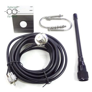 Ăng ten vhf 156-163mhz bằng cao su chống nước kèm dây cáp 5m rg-58 cho thuyền buồm