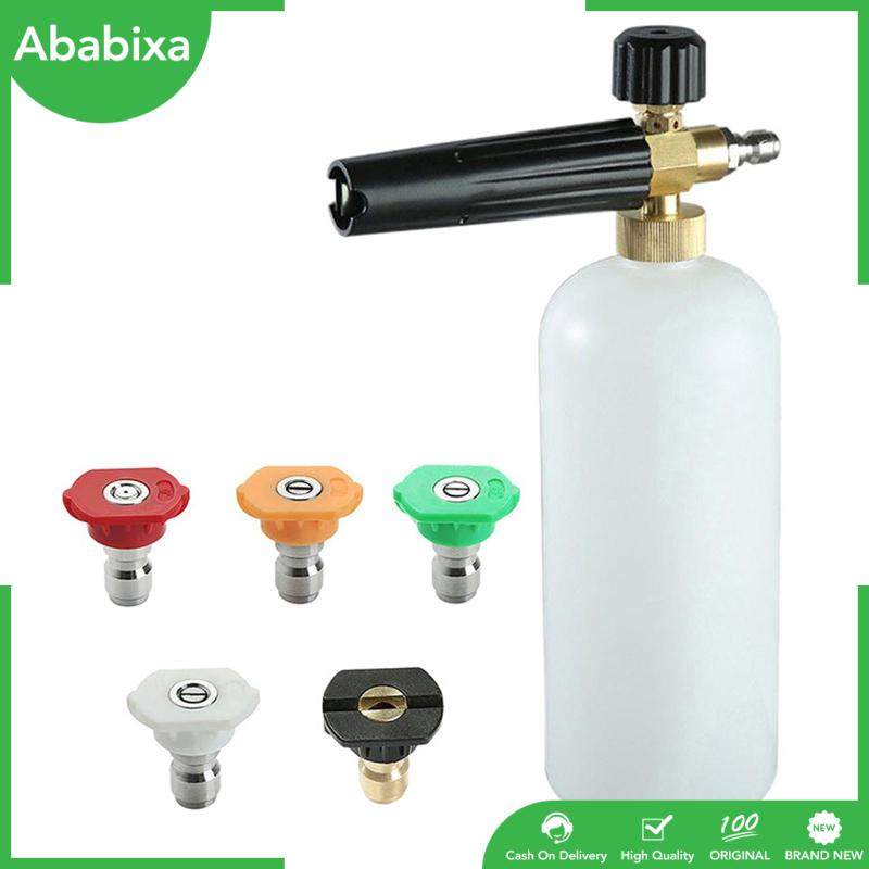 Bình Xịt Bọt Xà Phòng 1 / 4 inch Kết Nối Nhanh 1L Kèm 5 Đầu Phun Áp Suất Dùng Rửa Mặt