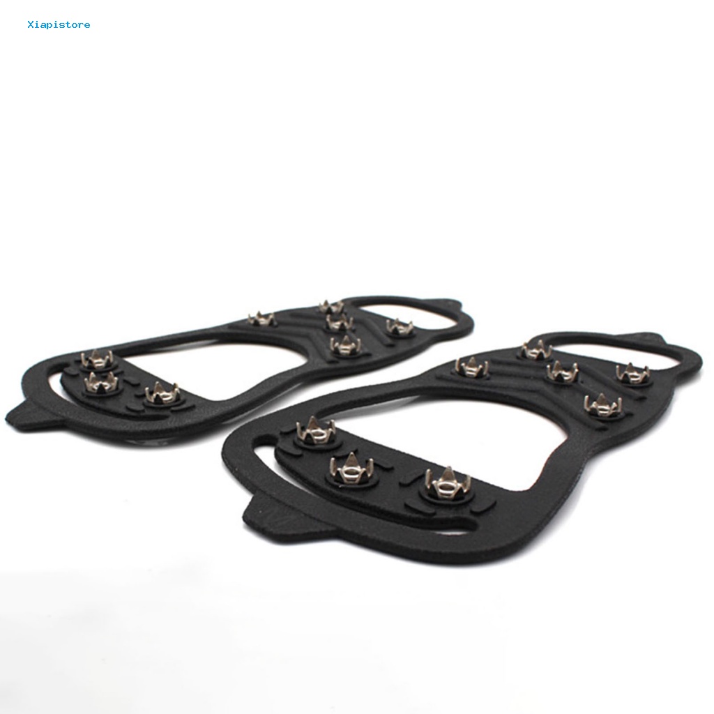 1 Cặp Vỏ Bọc Giày Leo Núi Hình Số 8 Chống Trượt Chống Rơi Co Giãn