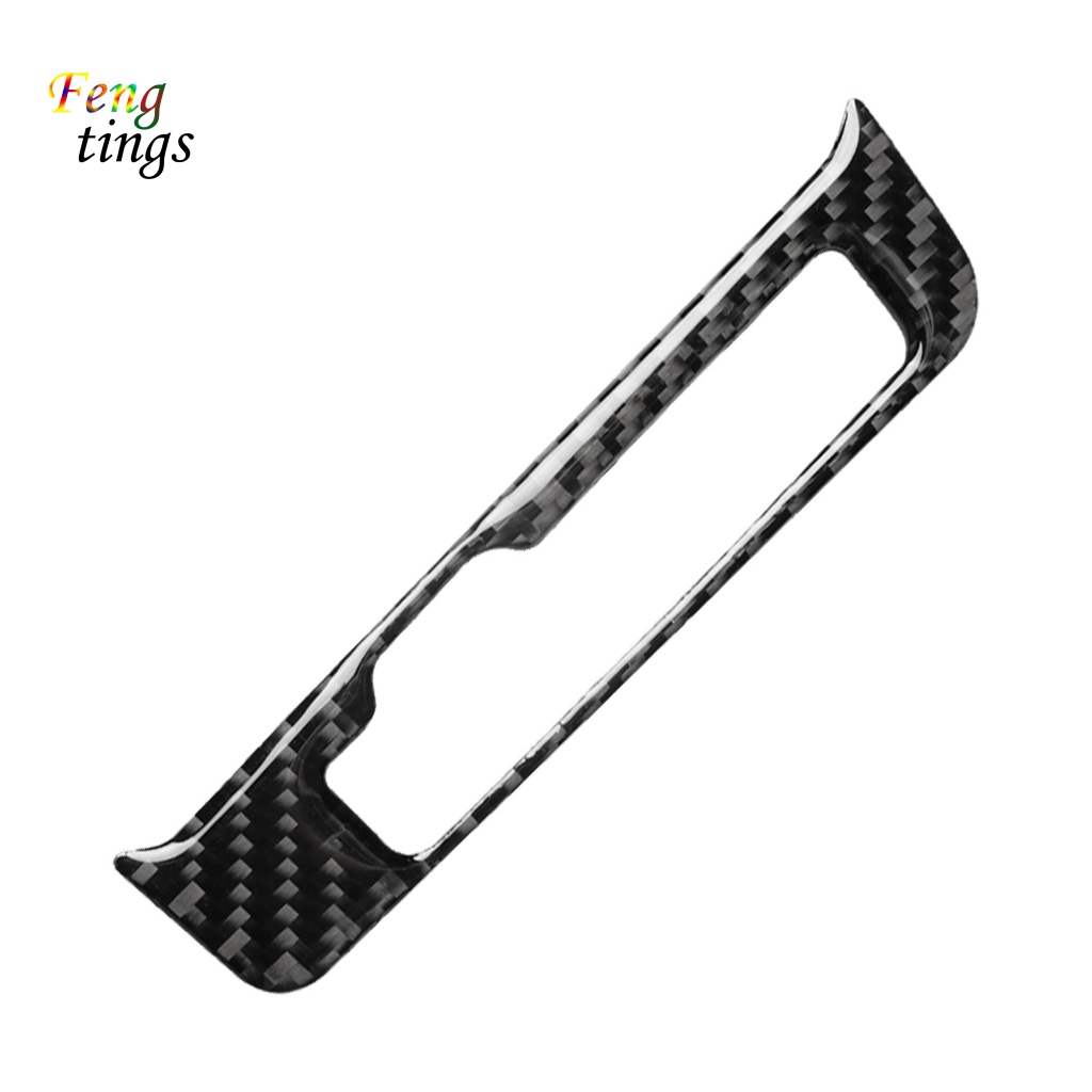 Khung Dán Bảo Vệ Bảng Điều Khiển Cần Gạt Số Tự Dính Họa Tiết Sợi Carbon Cho Audi A4 B8 A5 Q5 8R