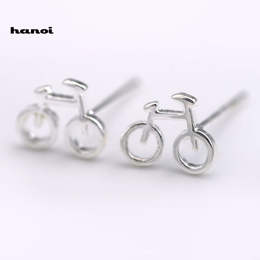 Bông Tai Hình Chiếc Xe Đạp Mini Dễ Thương Cho Nữ