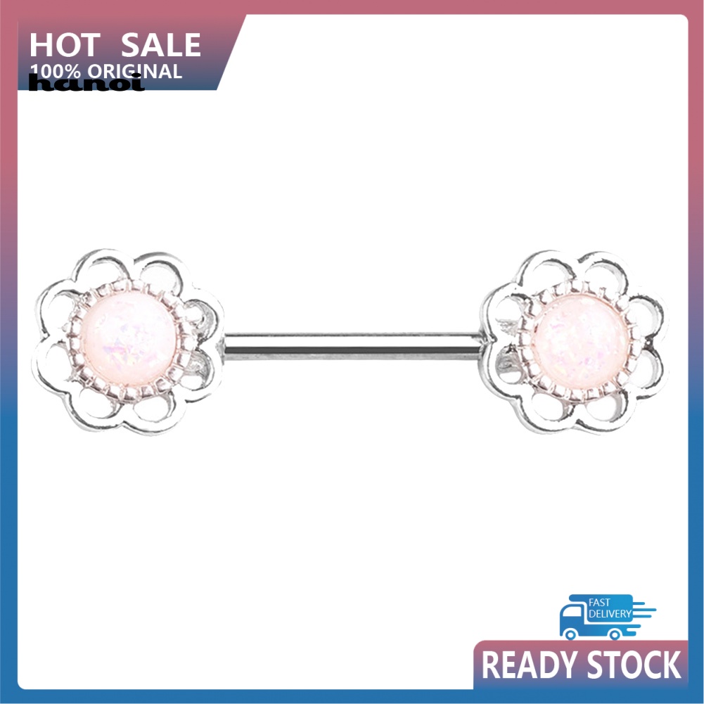 1 Khuyên Xỏ Cơ Thể Hình Bông Hoa Bằng Thép Không Gỉ