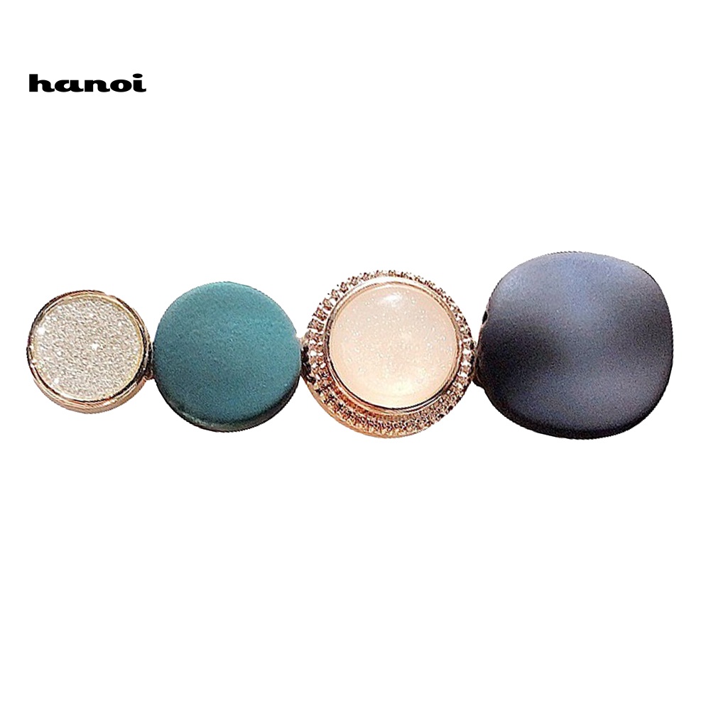 Kẹp Tóc Tròn Lấp Lánh Thời Trang Cho Nữ