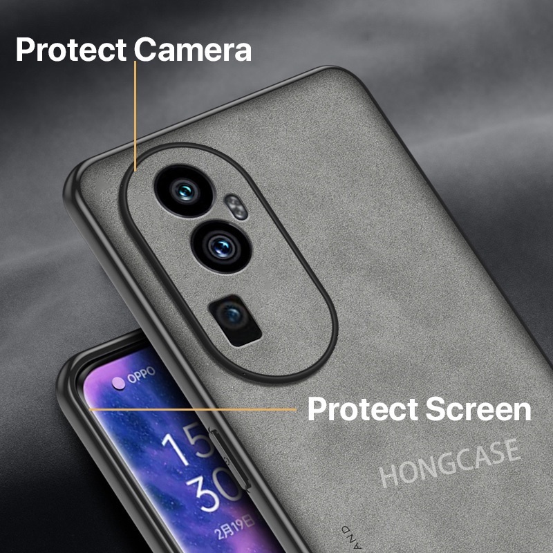 Ốp Điện Thoại Da Cừu Cứng Sang Trọng Cho OPPO Reno10 5G Reno10Pro Reno 10 Pro 10Pro