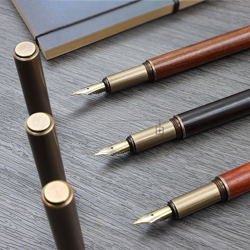 Bút Máy Gỗ Đàn Hương Phong Cách retro Cao Cấp Cho Học Sinh