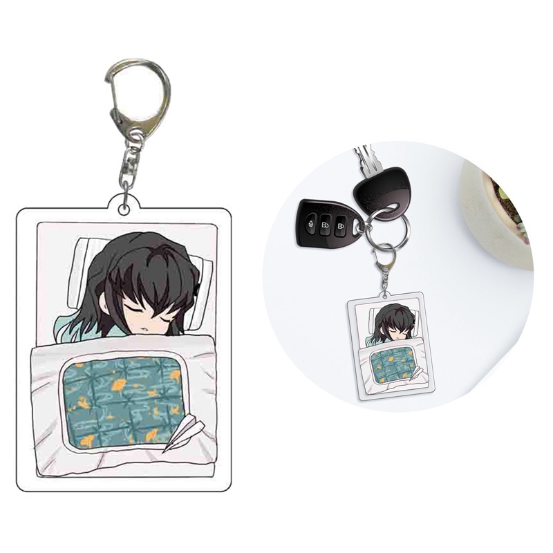Móc Khóa Nhựa Pvc Mềm Hình Nhân Vật Kimetsu No Yaiba Kamado Nezuko Tanjirou NLSHOP