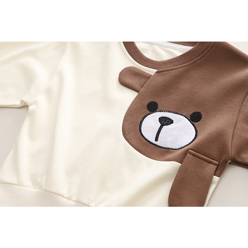 Set Đồ 2 Món Gồm Áo Thun + Quần Dài Thời Trang Mùa Xuân Cho Bé Sơ Sinh