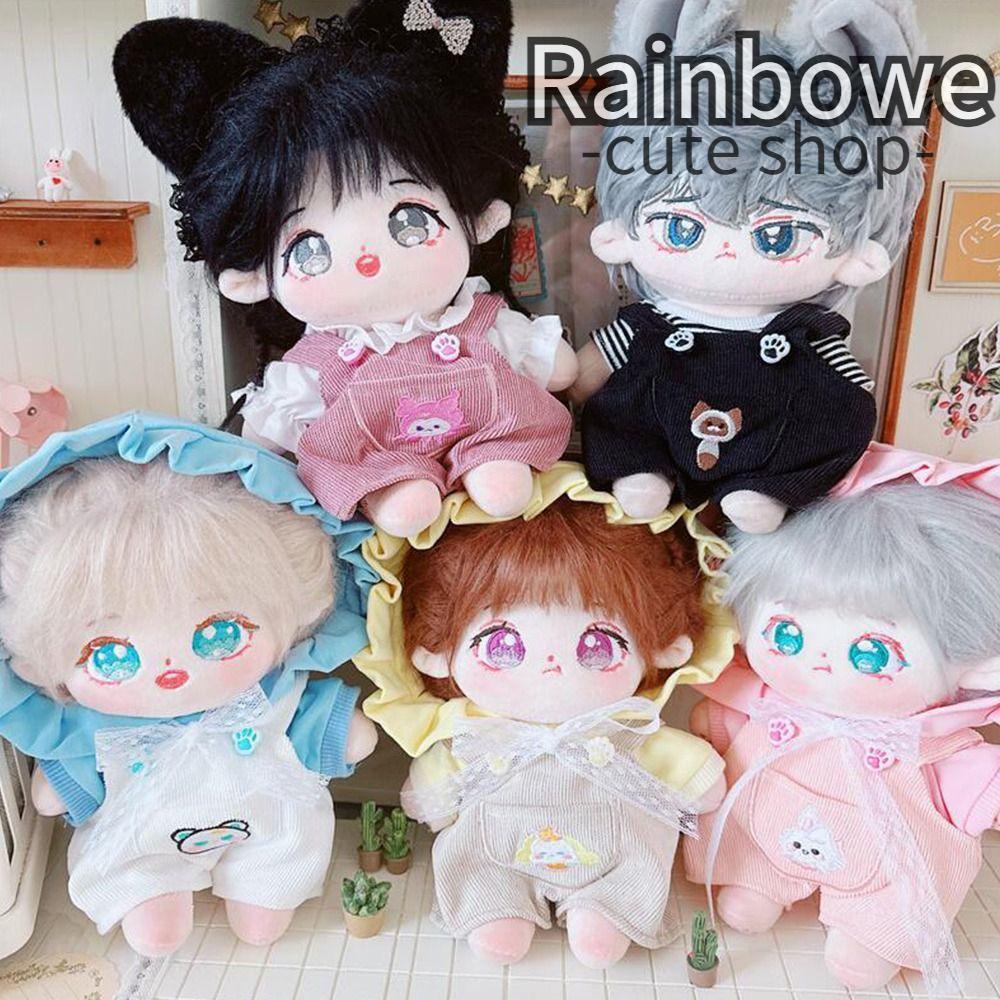 Bộ Quần Áo Bằng Cotton Màu Cầu Vồng Dành Cho Búp Bê 20cm