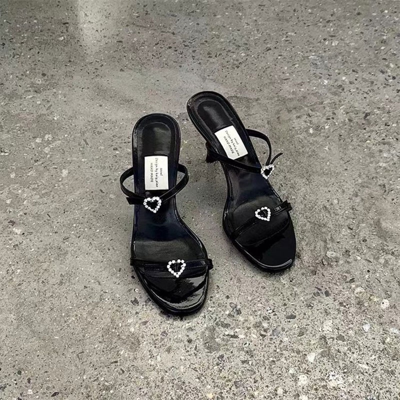 Hong Kong Premium shoes❥Giày Cao Gót Đính Đá Thời Trang Dành Cho Nữ