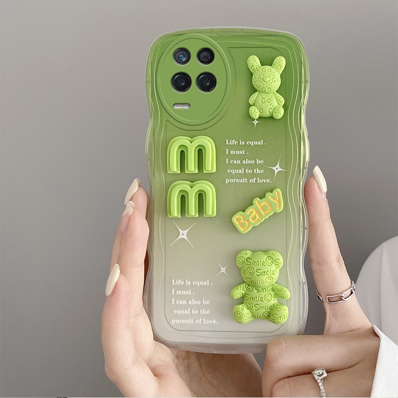 Ốp lưng realme 8 4g Ốp Điện Thoại Màu gradient 3D Cho realme 8 4g Dễ Thương