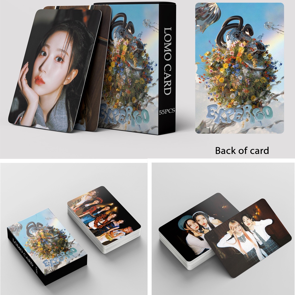 55pcs/box NMIXX EXPERGO Photocards MINI 1ST ALBUM Lomo Cards Love Me Like This Kpop Postcards LETAOTAO2023