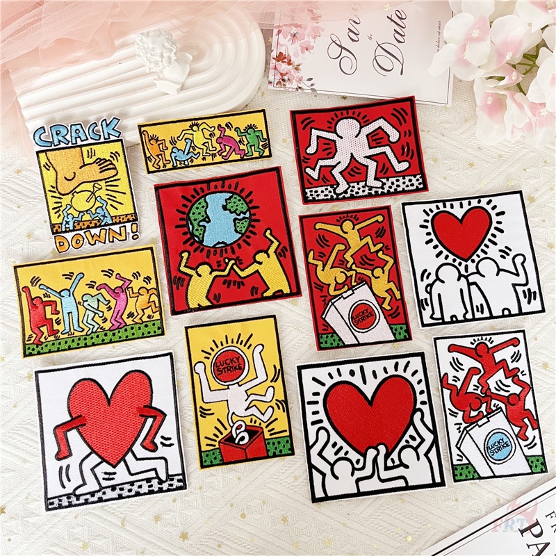 ♚ Sticker Ủi Thêu Hoạ Tiết Graffiti Series 02 ♚ 1 Miếng Dán Ủi Lên Quần Áo Thời Trang