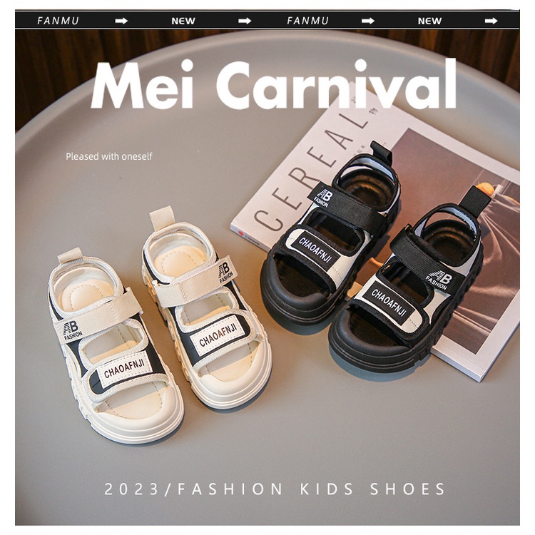 Sandal Đế Mềm Thoáng Khí Thời Trang Đi Biển Mùa Hè Cho Bé 3-10 Tuổi