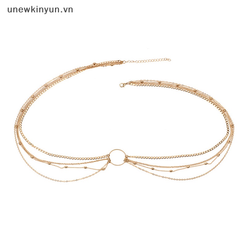 Dây Đeo Hông Nhiều Lớp Màu Vàng Phong Cách Bohemian Thời Trang Cho Nữ