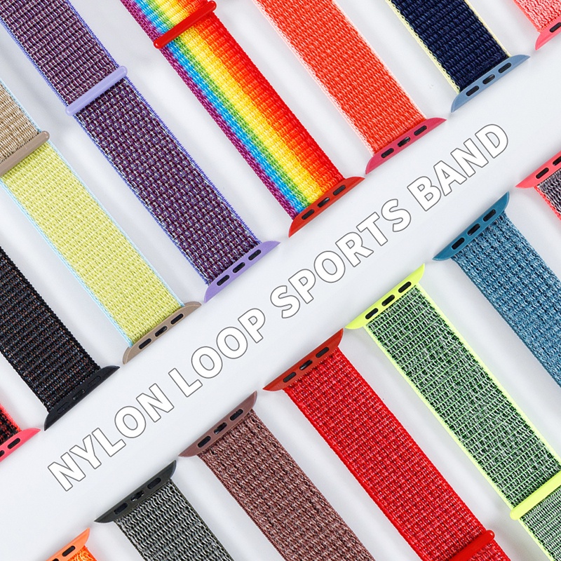 Dây Đeo Nylon Thoáng Khí Cho Đồng Hồ Thông Minh Apple watch Series Ultra 8 7 6 SE 5 4 3 2 1 49mm 41mm 45mm 44mm 42mm 40mm 38mm