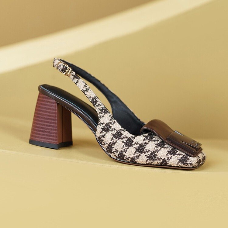 Giày Cao Gót Mũi Vuông Thời Trang Dành Cho Nữ