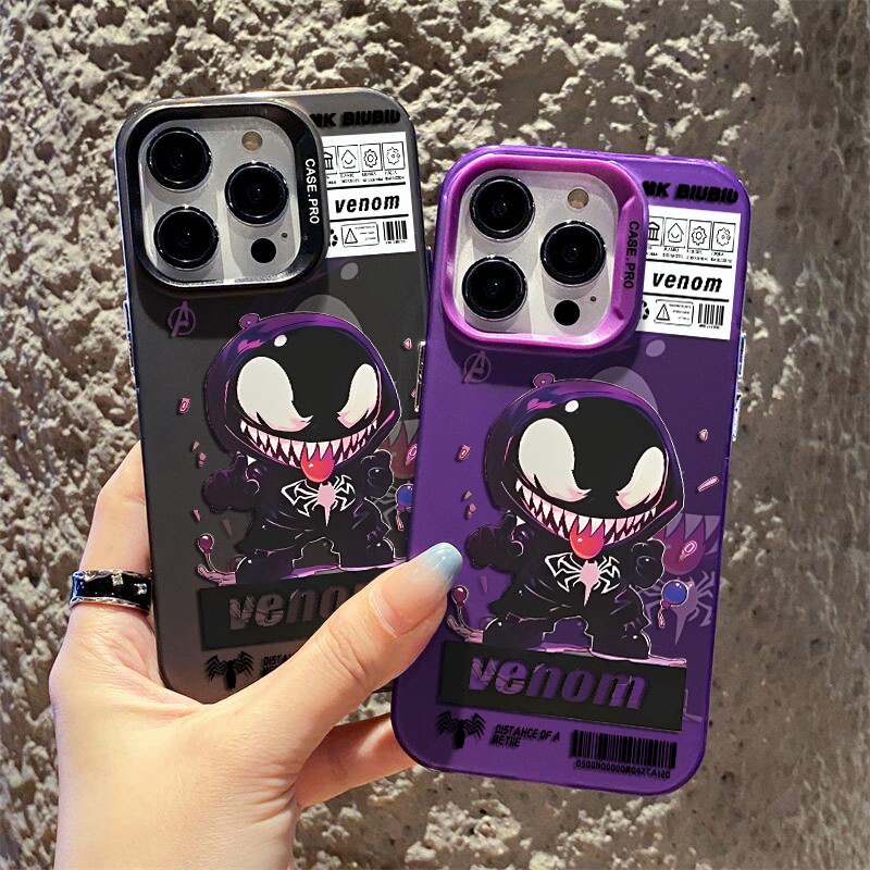 Ốp Điện Thoại Cứng Mặt Nhám Họa Tiết venom Hợp Thời Trang Cho iphone 11 12 13 Pro Max ip 11promax 12promax 13promax