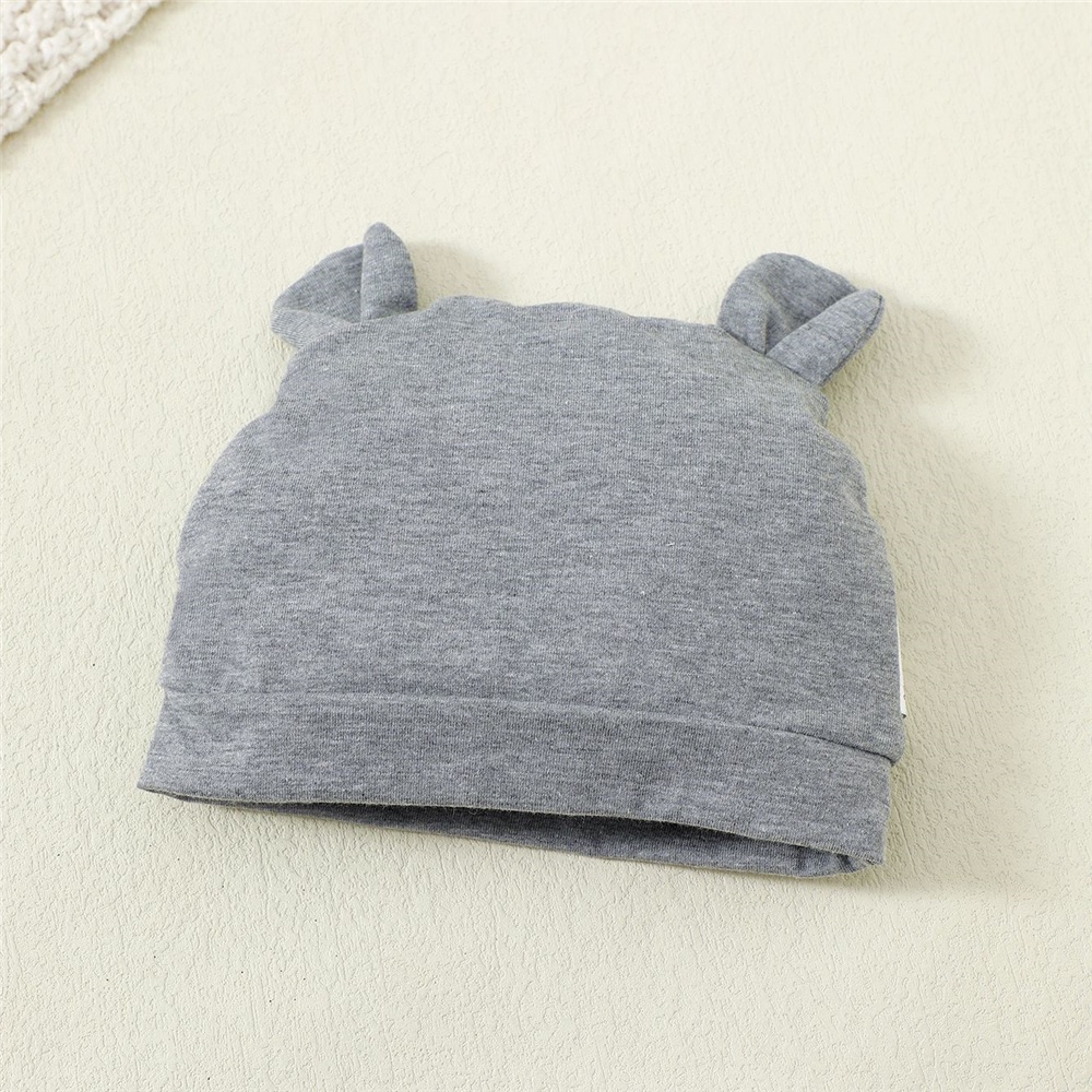 Bộ Áo Liền Quần Ngắn Tay In Hình Gấu Kèm Mũ Thời Trang Mùa Hè Cho Bé Trai Sơ Sinh