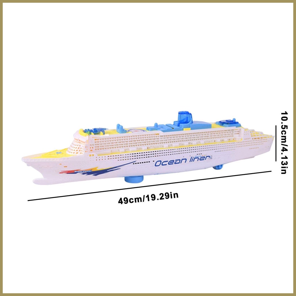 Đồ Chơi Tàu Thuyền Du Lịch Có Đèn LED Và Âm Thanh Vui Nhộn paca3vn