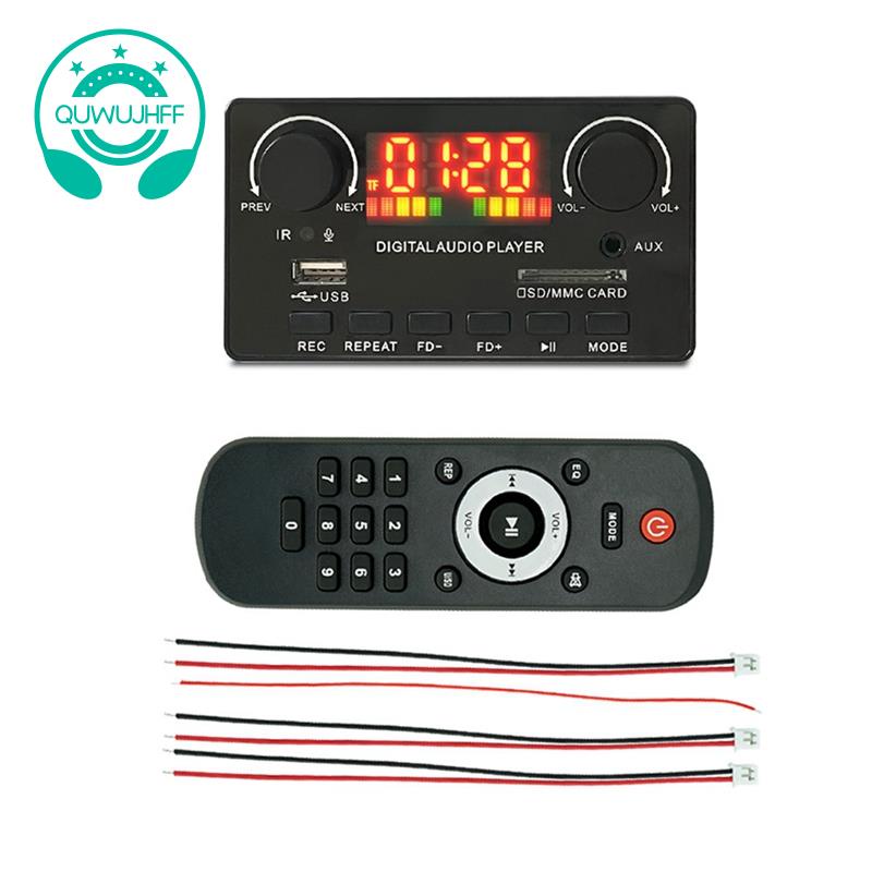 Bảng Mạch Giải Mã MP3 WMA Bluetooth 5.0 7V-25V Cổng USB Chuyên Dụng Cho Loa Xe Hơi